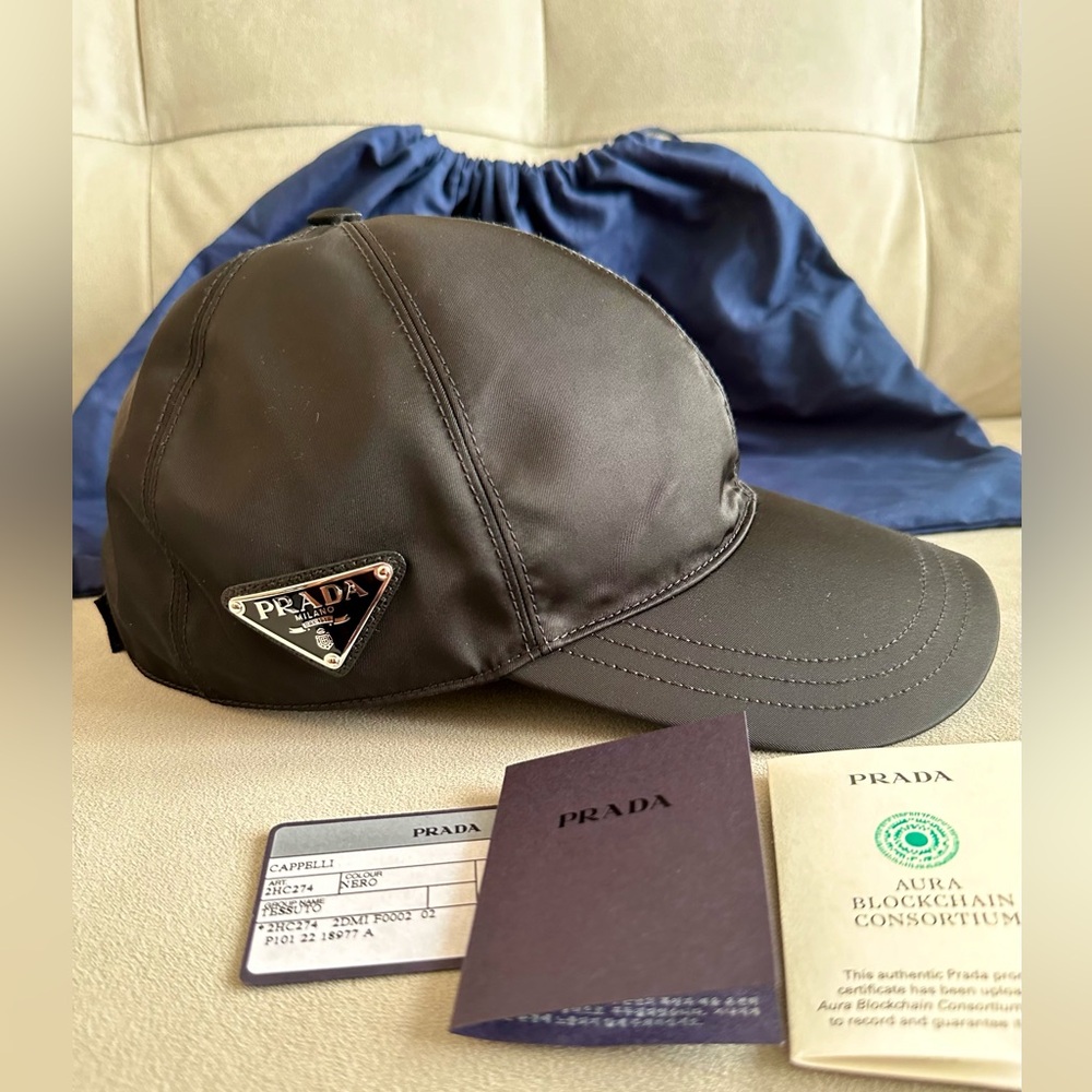 Authentic Prada Re-Nylon Baseball Cap
